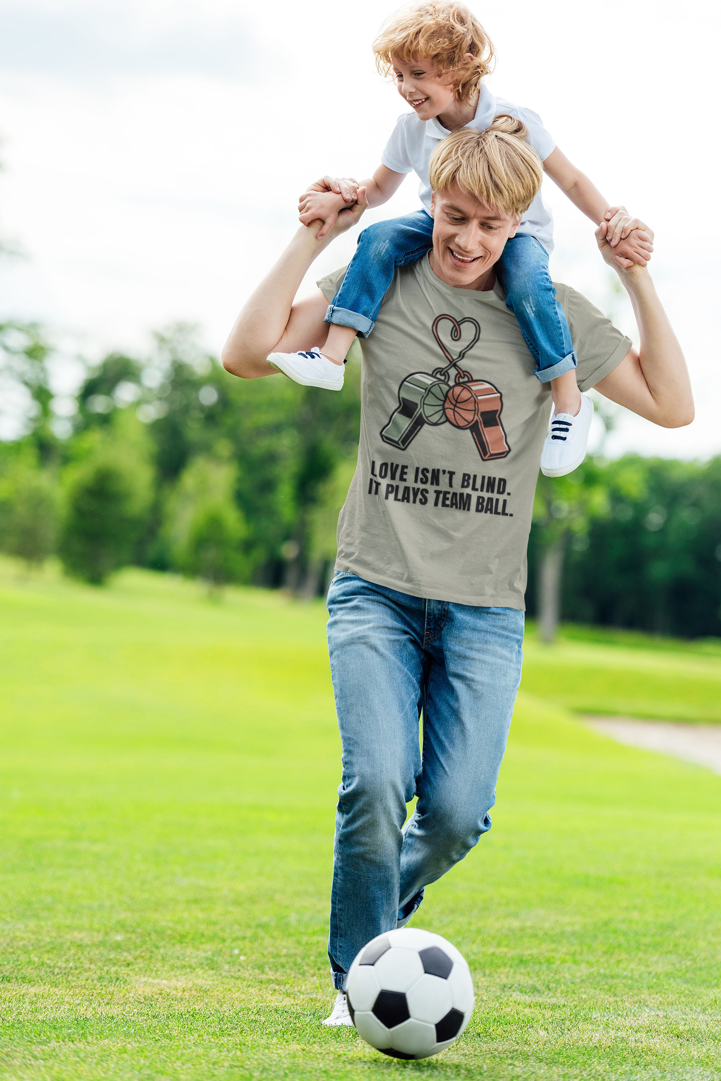 Love Isn’t Blind. It Plays Team Ball Tee