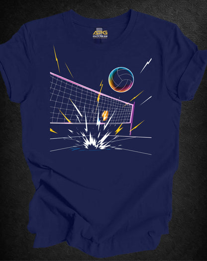 Retro Voltage Volleyball Tee | Athletic Pride Gear