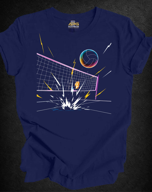 Retro Voltage Volleyball Tee | Athletic Pride Gear