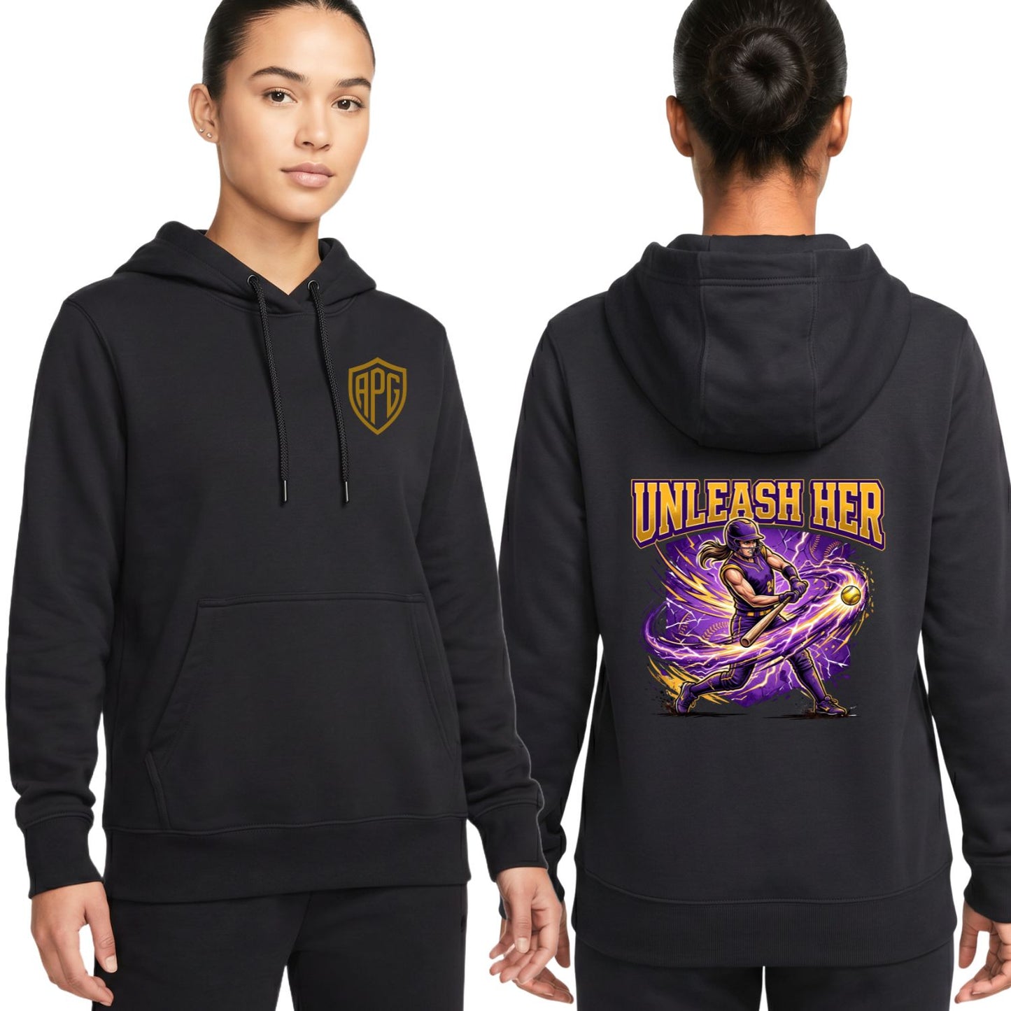 Unleash Her Softball Hitter Hoodie