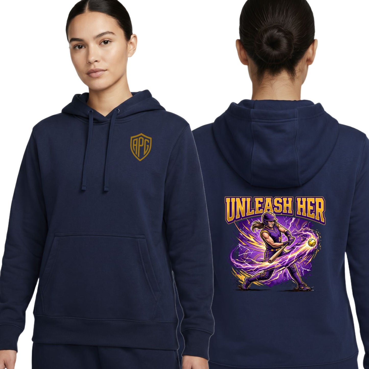 Unleash Her Softball Hitter Hoodie