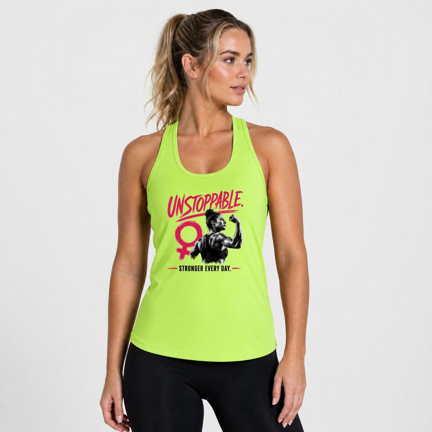 Unstoppable Stronger Every Day Racerback Tank