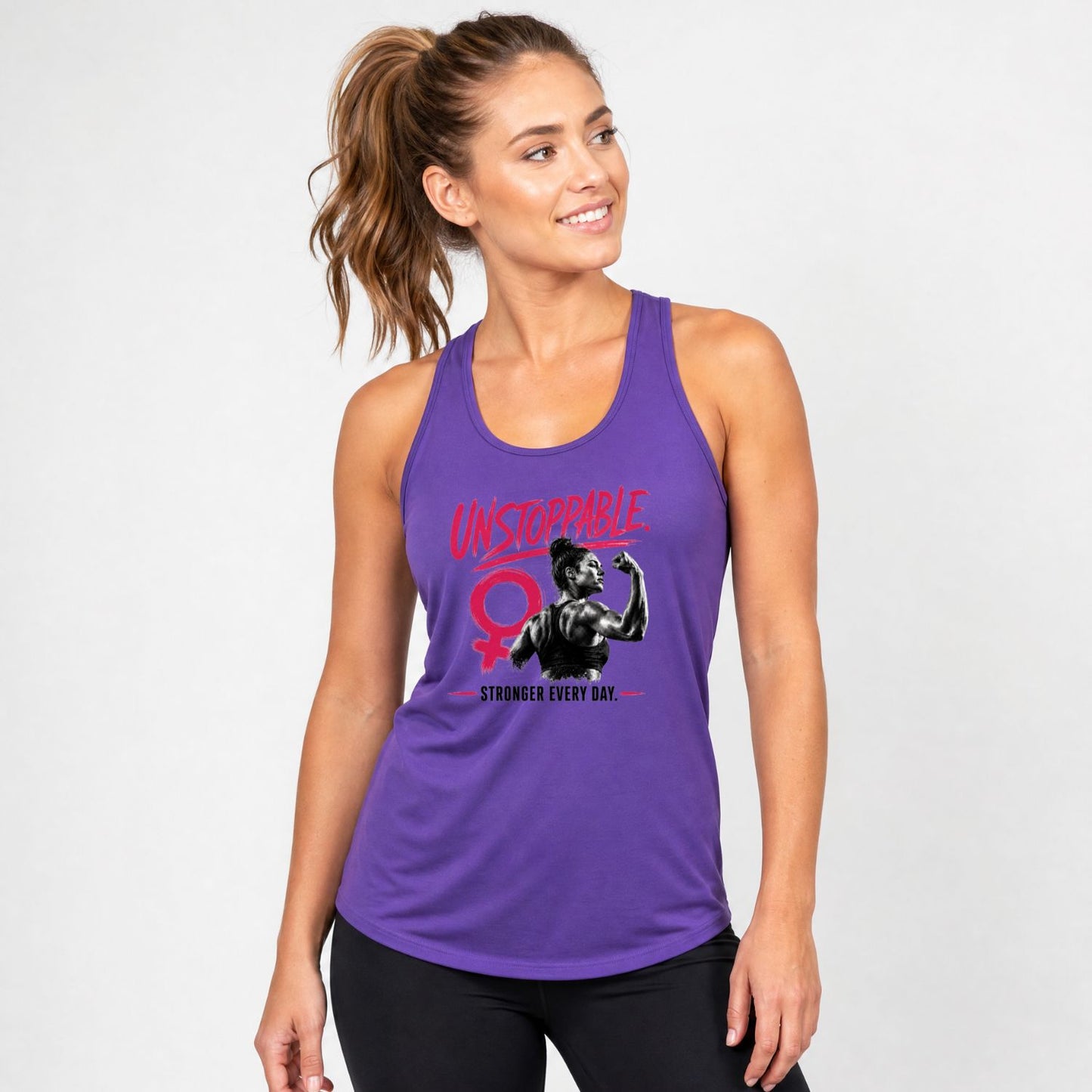 Unstoppable Stronger Every Day Racerback Tank