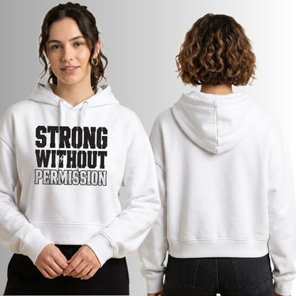 Strong Without Permission Women's Mid-Length Hoodie