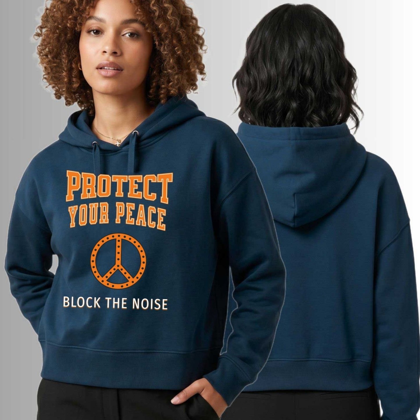 Protect your peace Mid-Length Hoodie