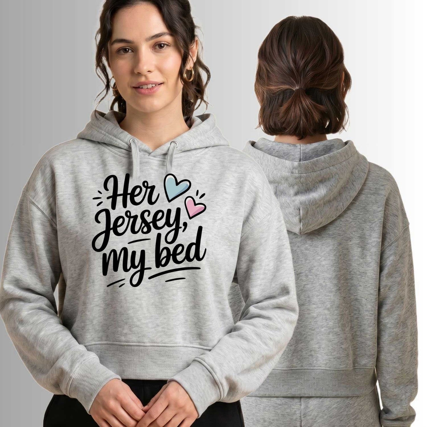Her Jersey My Bed Mid-Length Hoodie
