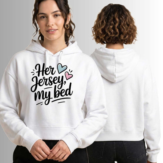 Her Jersey My Bed Mid-Length Hoodie