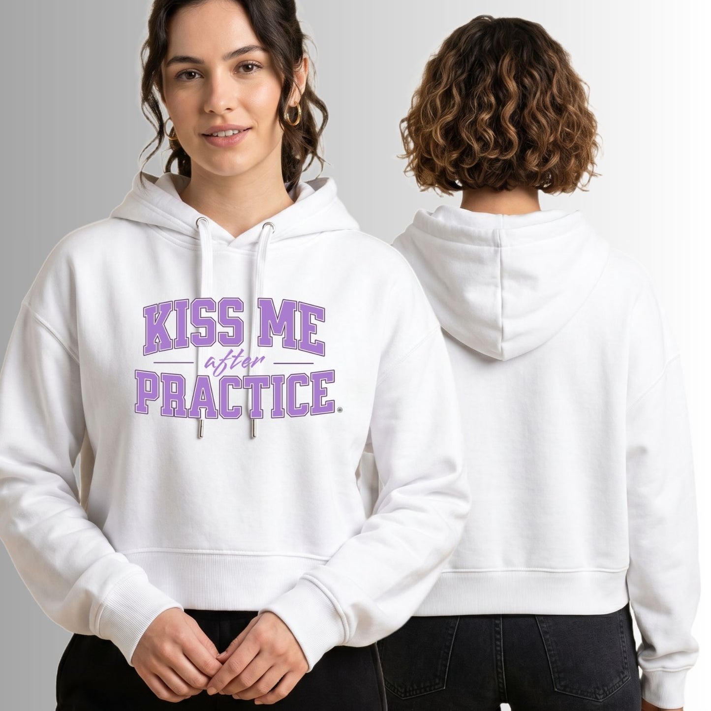 Kiss Me After Practice Mid-Length Hoodie