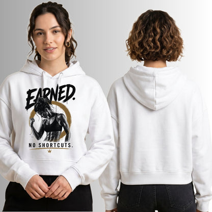 Earned No Shortcuts Mid-Length Hoodie