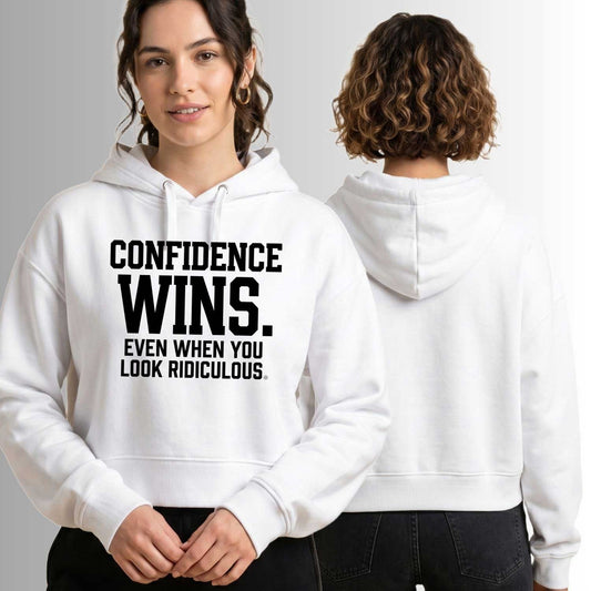 Confidence Wins. Even When You Look Ridiculous. Mid-Length Hoodie
