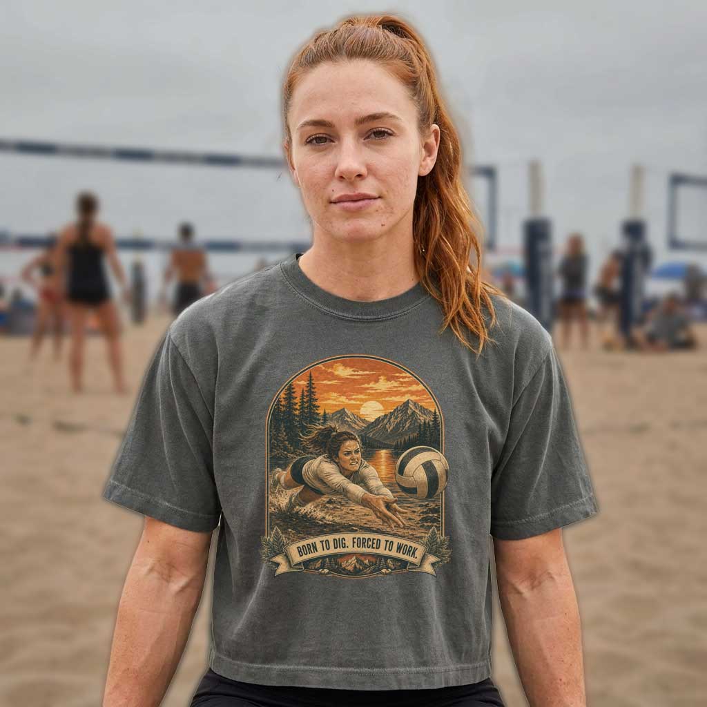 Born to Dig. Forced to Work. Boxy Tee