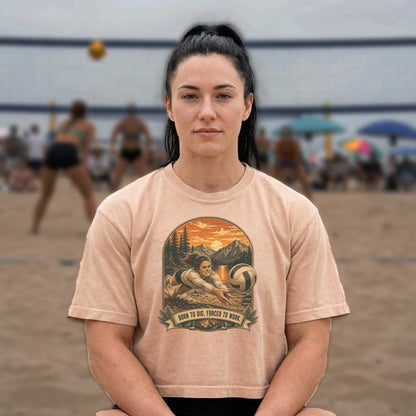 Born to Dig. Forced to Work. Boxy Tee