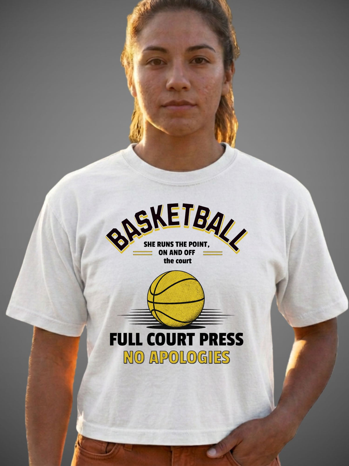 Full Court Press Basketball Boxy Tee