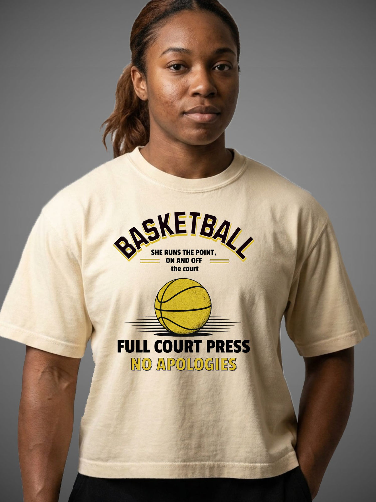 Full Court Press Basketball Boxy Tee