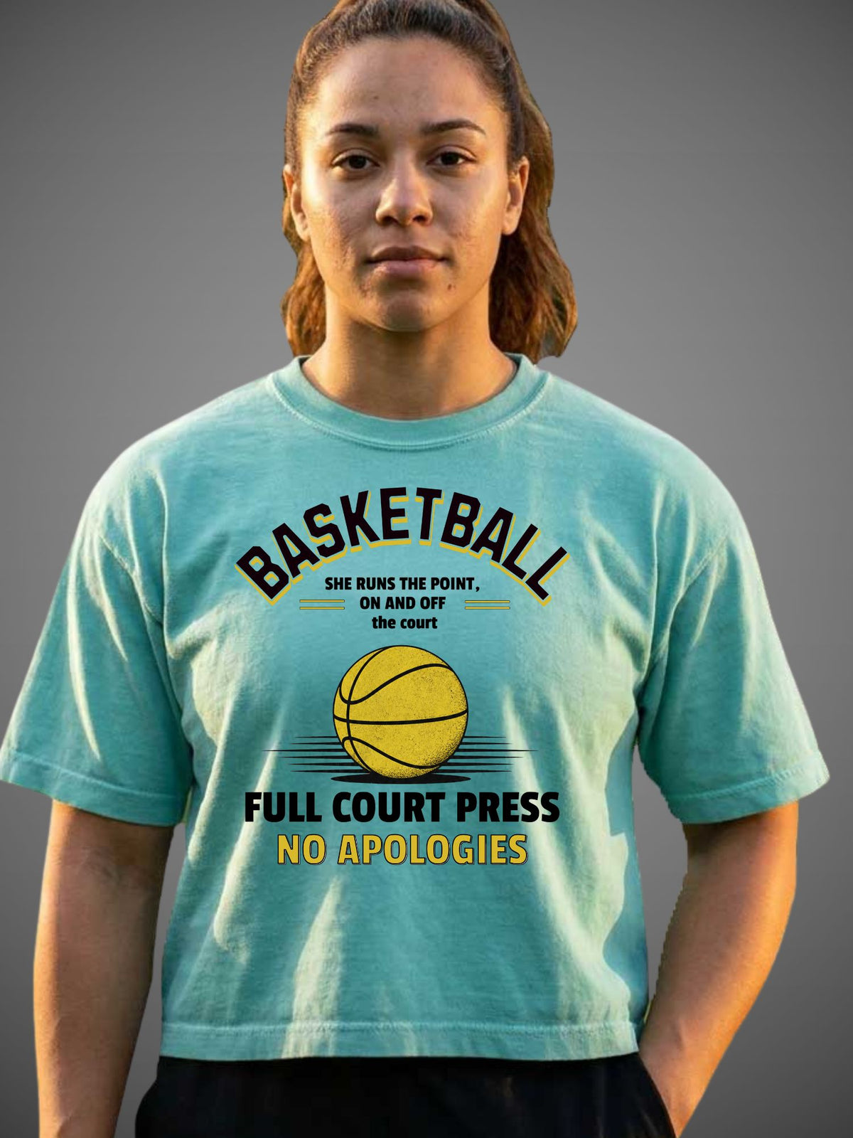 Full Court Press Basketball Boxy Tee
