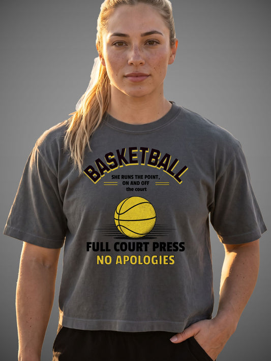Full Court Press Basketball Boxy Tee