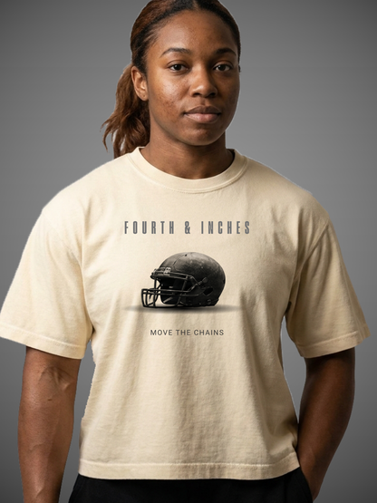 Fourth & Inches Football Boxy Tee