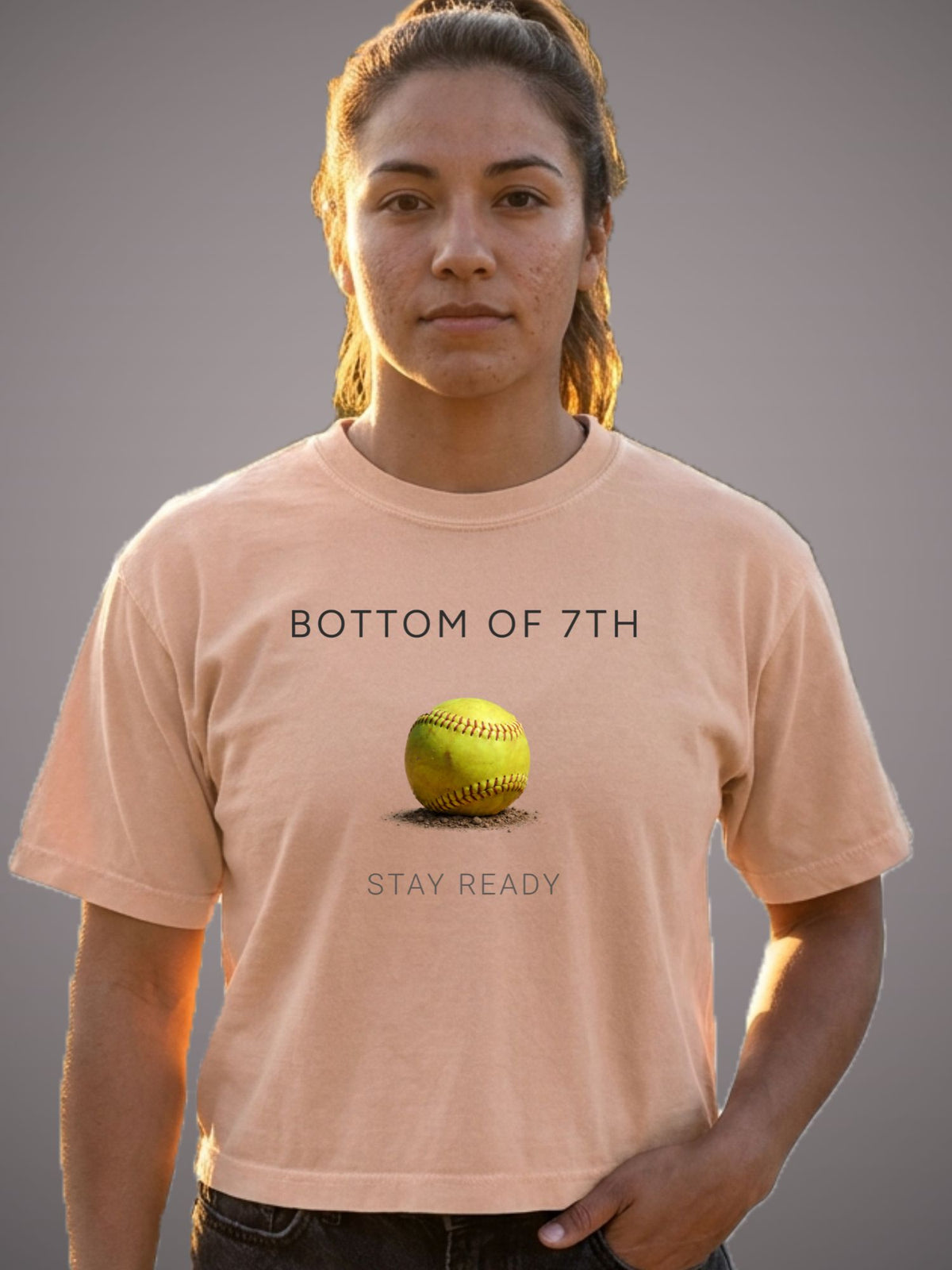 Bottom of 7th Softball Boxy Tee – Stay Ready