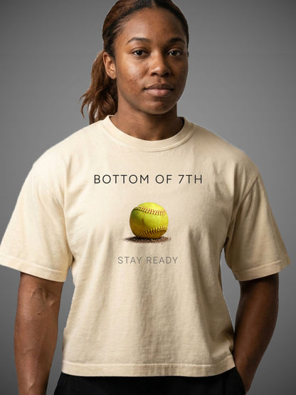 Bottom of 7th Softball Boxy Tee – Stay Ready