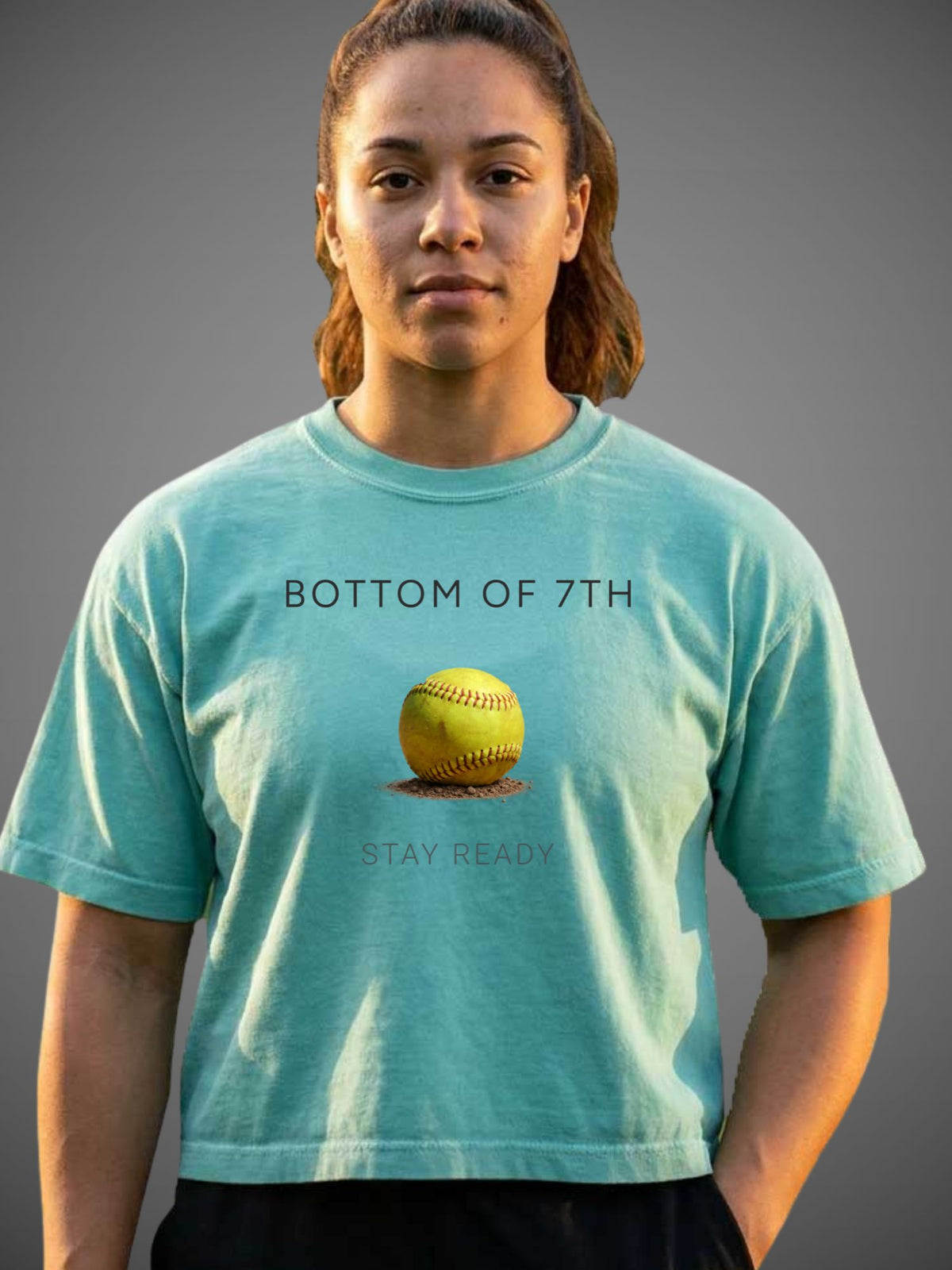 Bottom of 7th Softball Boxy Tee – Stay Ready