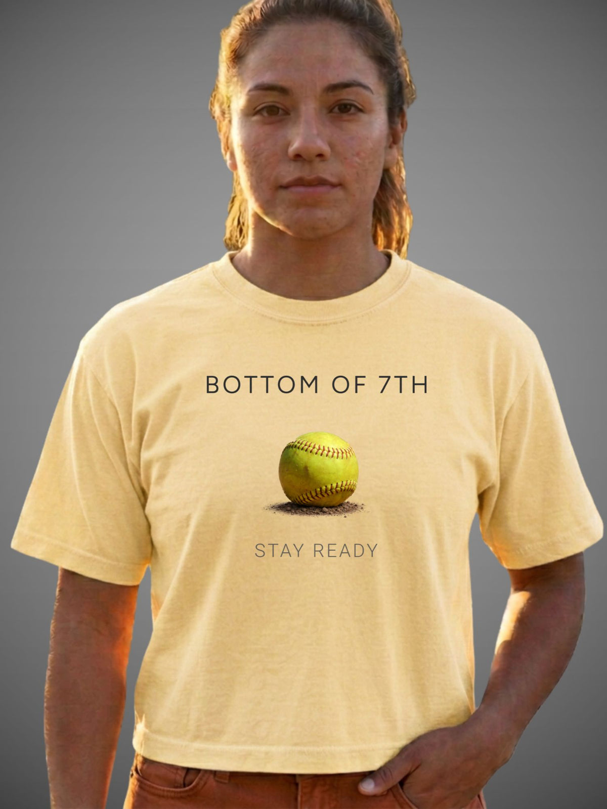 Bottom of 7th Softball Boxy Tee – Stay Ready