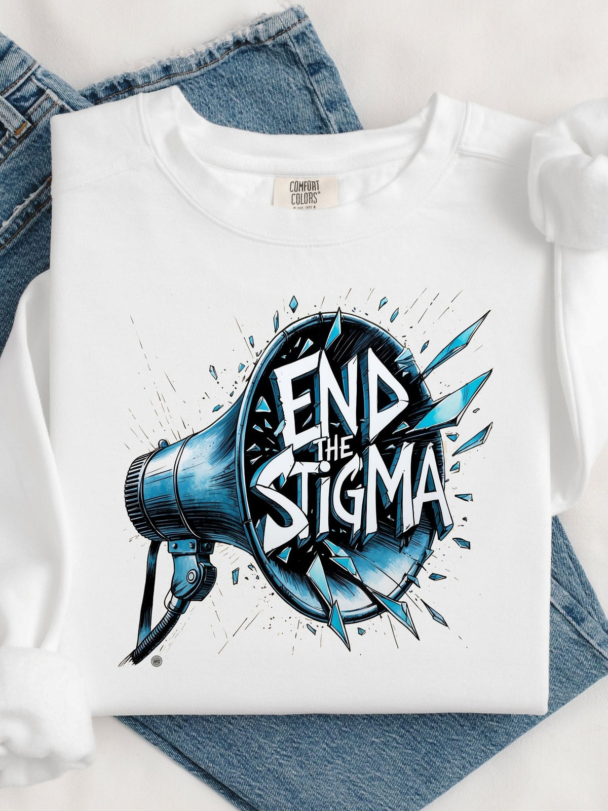 End the Stigma - Unisex Heavyweight Sweatshirt
