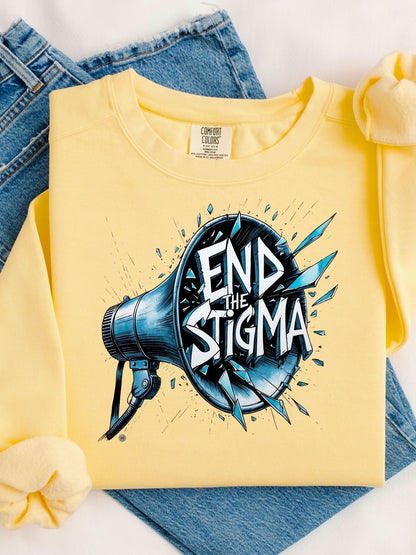 End the Stigma - Unisex Heavyweight Sweatshirt