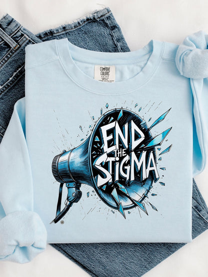 End the Stigma - Unisex Heavyweight Sweatshirt