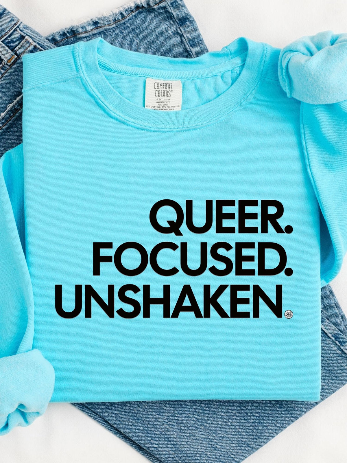 Queer Focused Unshaken - Unisex Heavyweight Sweatshirt