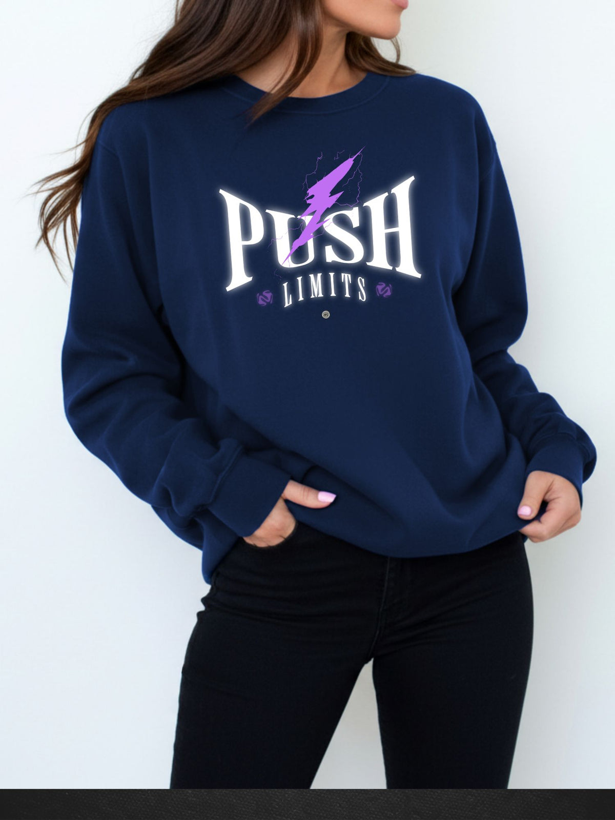 Push Limits Motivational Heavyweight Sweatshirt