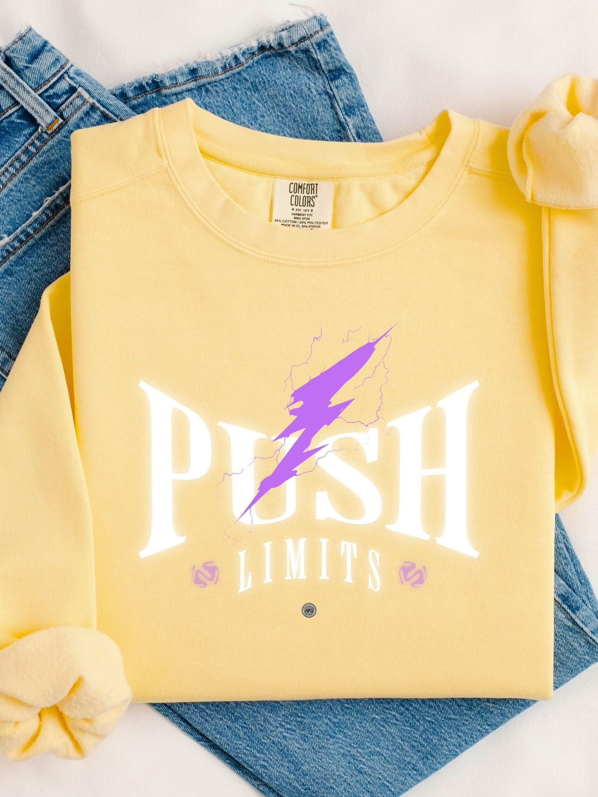 Push Limits Motivational Heavyweight Sweatshirt