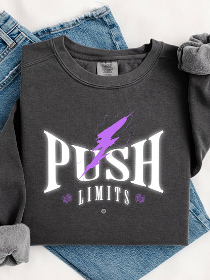 Push Limits Motivational Heavyweight Sweatshirt