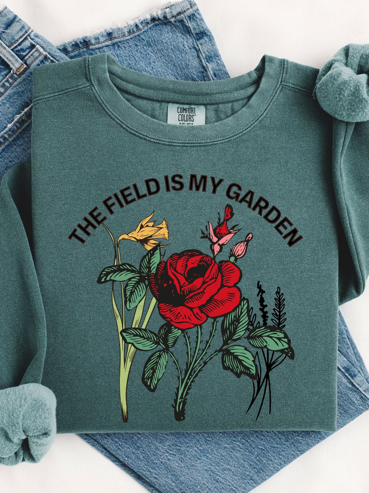 The Field Is My Garden Crewneck Sweatshirt