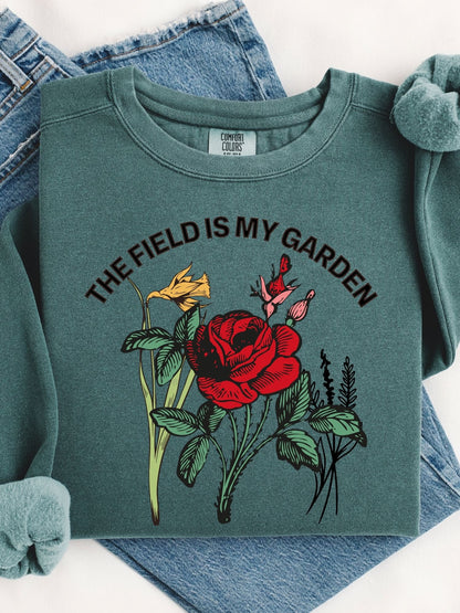 The Field Is My Garden Crewneck Sweatshirt