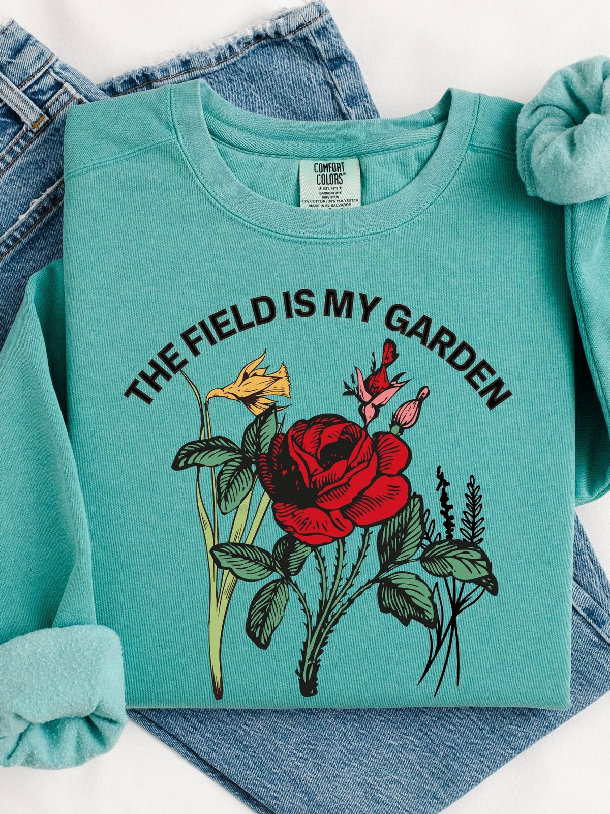 The Field Is My Garden Crewneck Sweatshirt