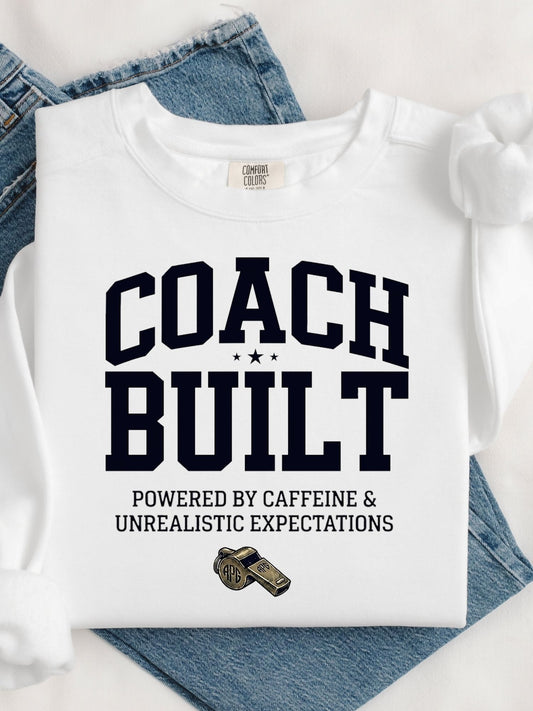 Coach Built Powered by Caffeine Crewneck Sweatshirt