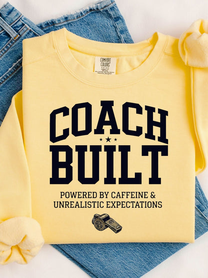 Coach Built Powered by Caffeine Crewneck Sweatshirt