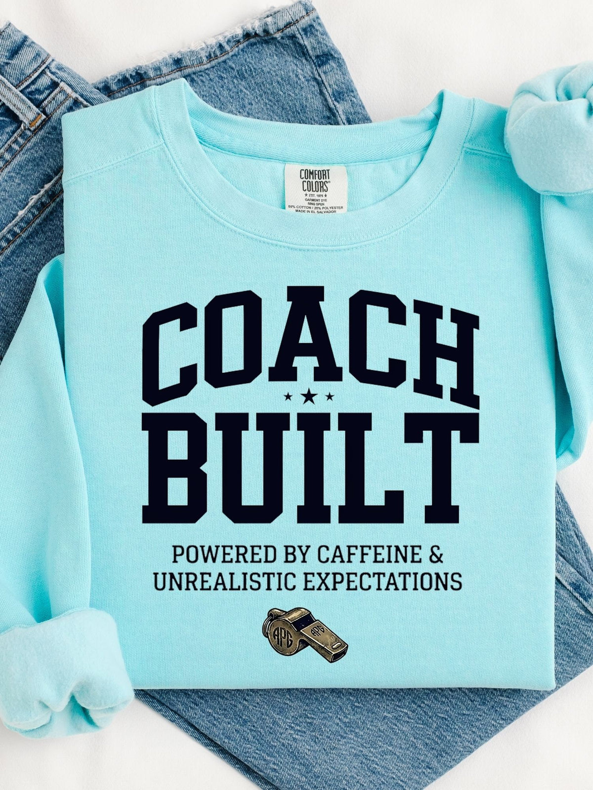 Coach Built Powered by Caffeine Crewneck Sweatshirt