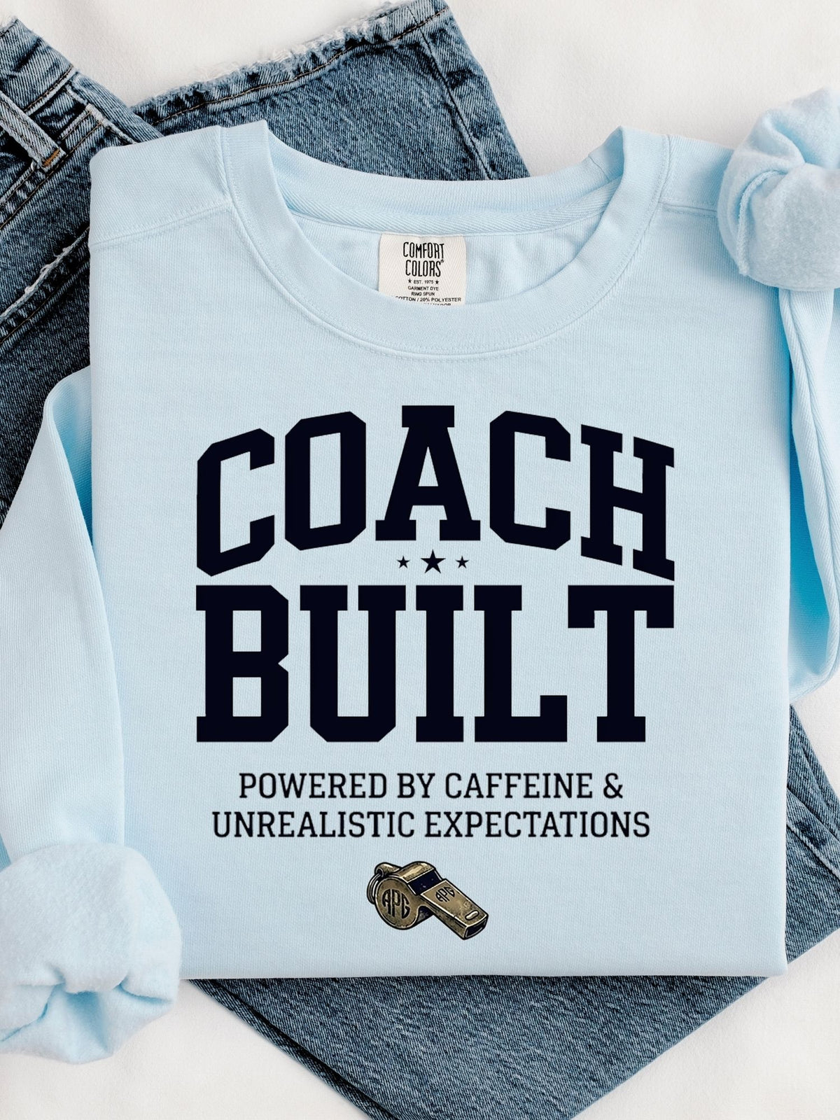 Coach Built Powered by Caffeine Crewneck Sweatshirt