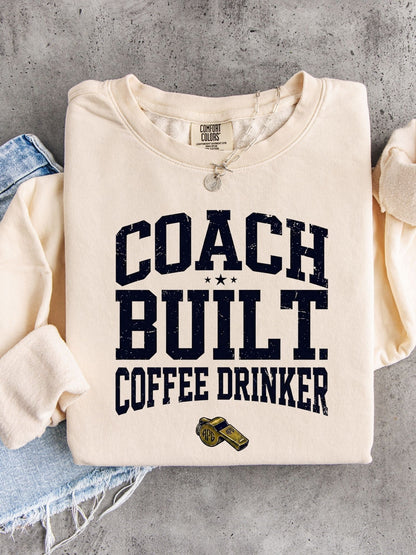 Coach Built Coffee Drinker Lightweight 100% Cotton Crew