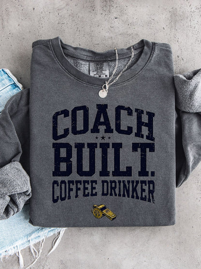 Coach Built Coffee Drinker Lightweight 100% Cotton Crew