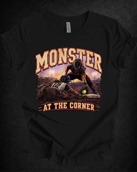 Monster at the Corner Softball Tee | APG After Dark |  Unisex T-Shirt
