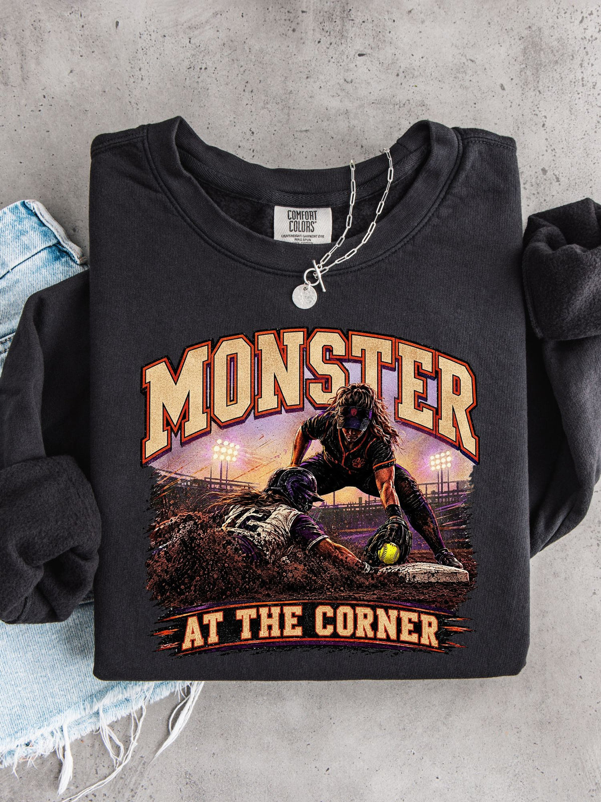 Monster at the Corner Lightweight Crewneck