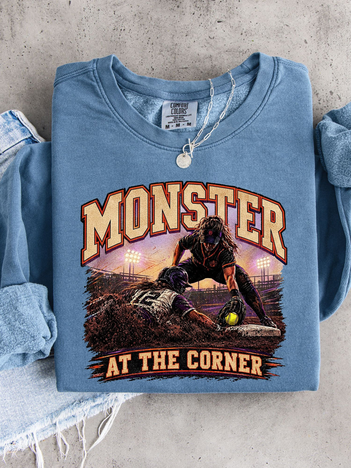 Monster at the Corner Lightweight Crewneck