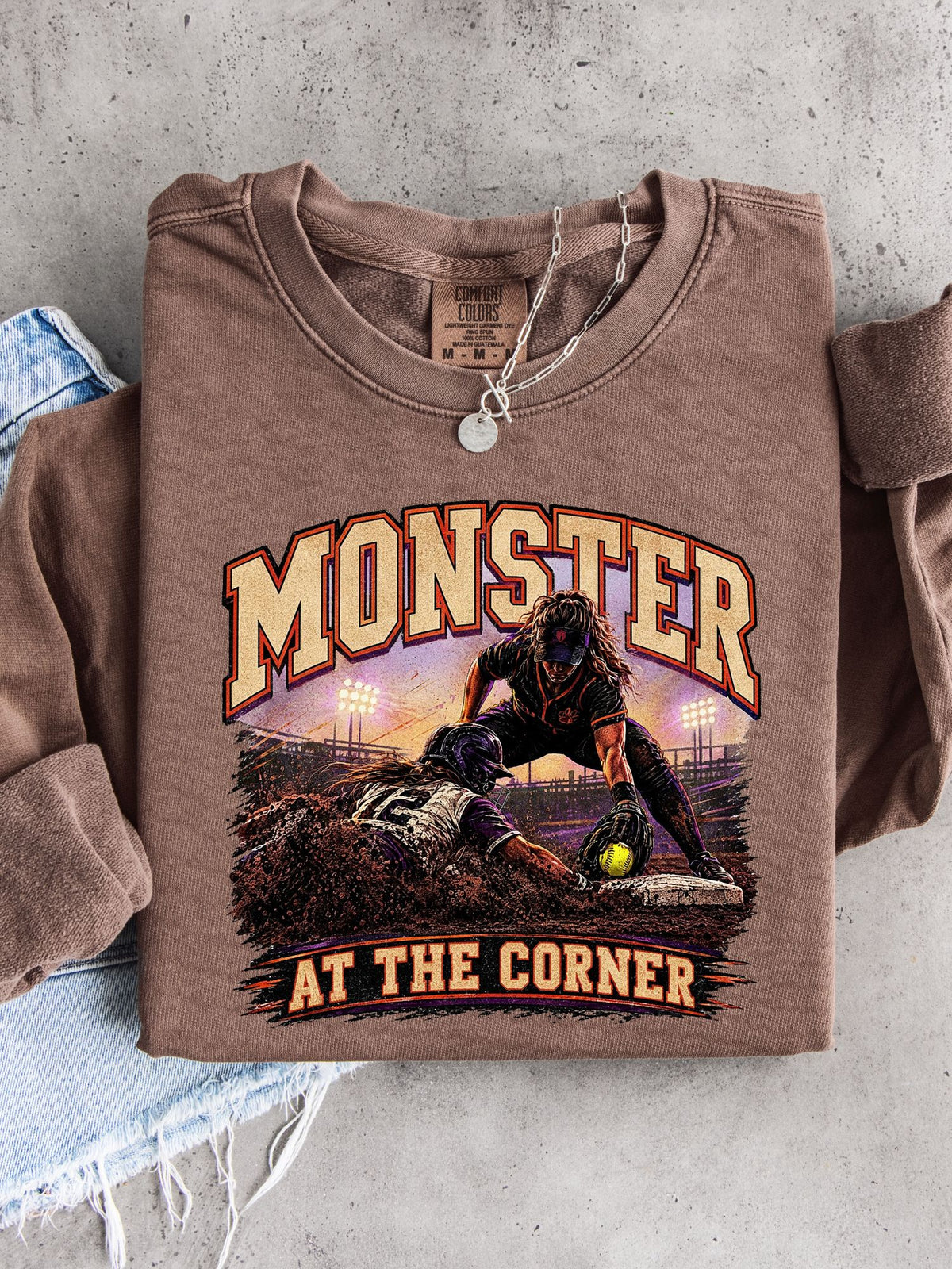 Monster at the Corner Lightweight Crewneck