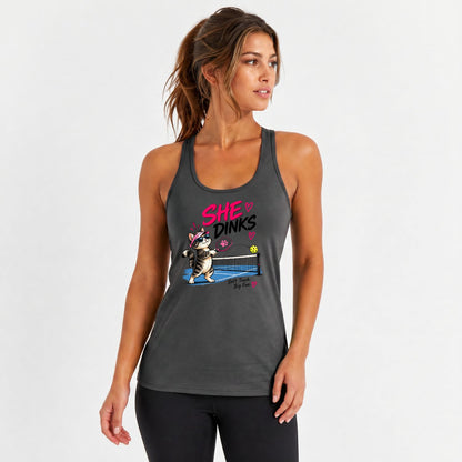 She Dinks Women’s Pickleball Tank Top | Soft Touch. Big Fun.