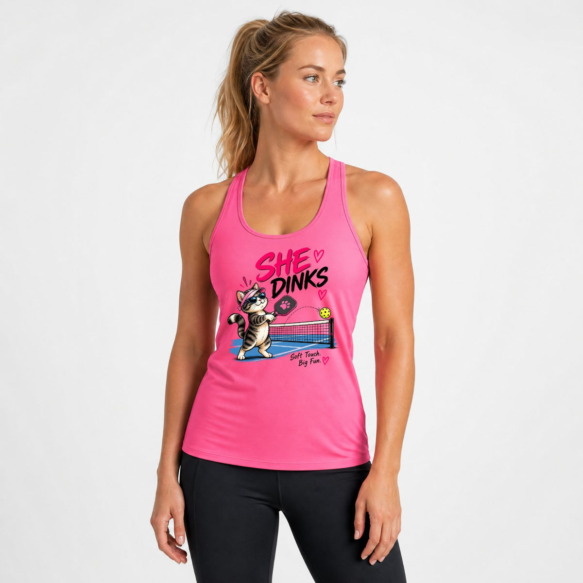 She Dinks Women’s Pickleball Tank Top | Soft Touch. Big Fun.