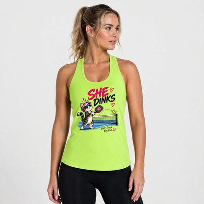 She Dinks Women’s Pickleball Tank Top | Soft Touch. Big Fun.
