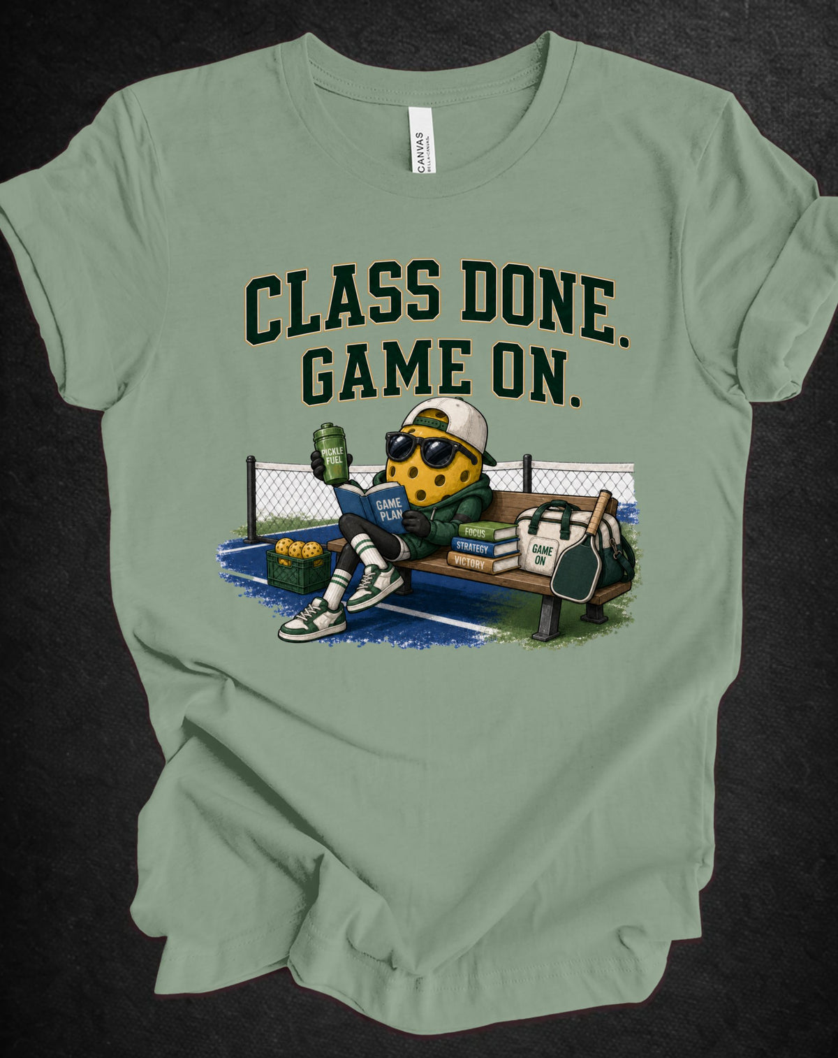 Class Done. Game On. Pickleball Tee