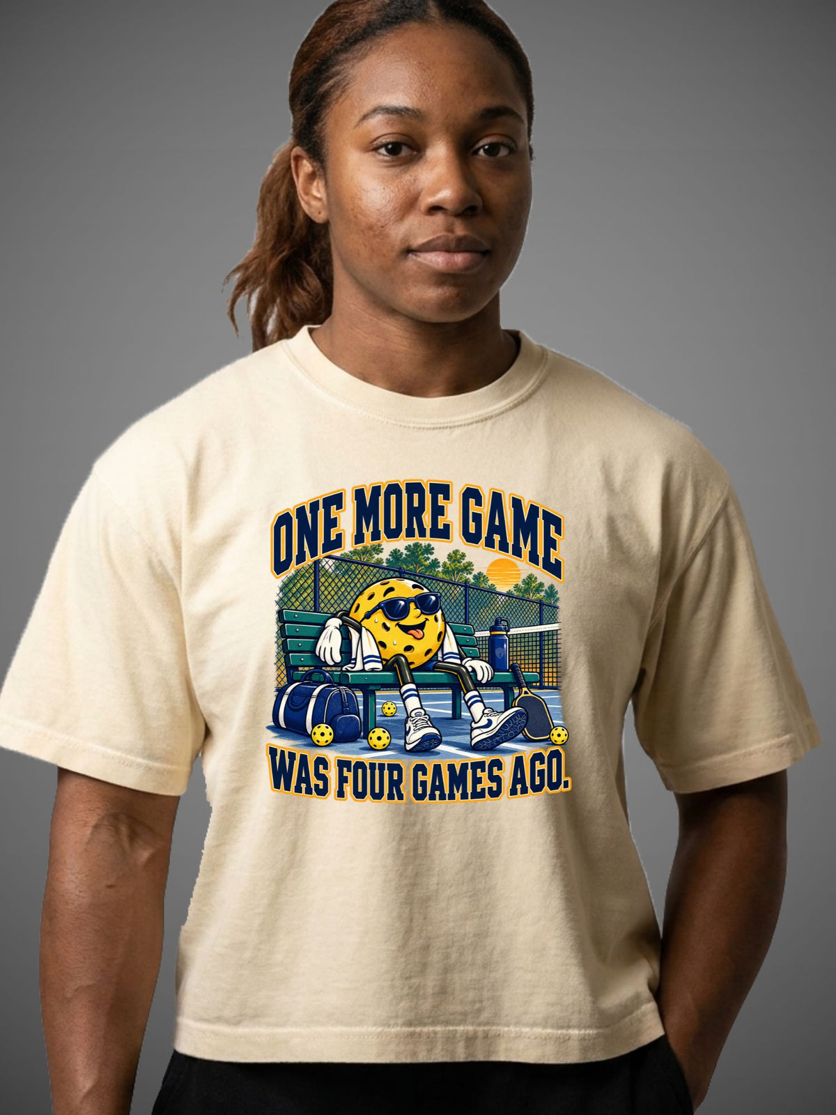 One More Game Was Four Games Ago. — Women’s Boxy Tee